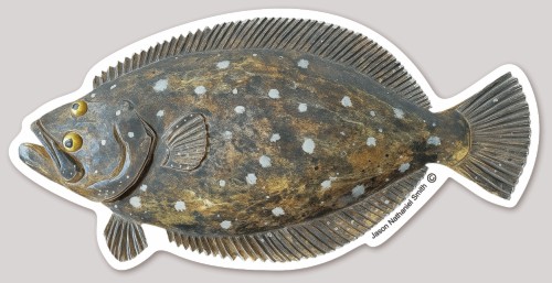 Flounder Pounder Sticker