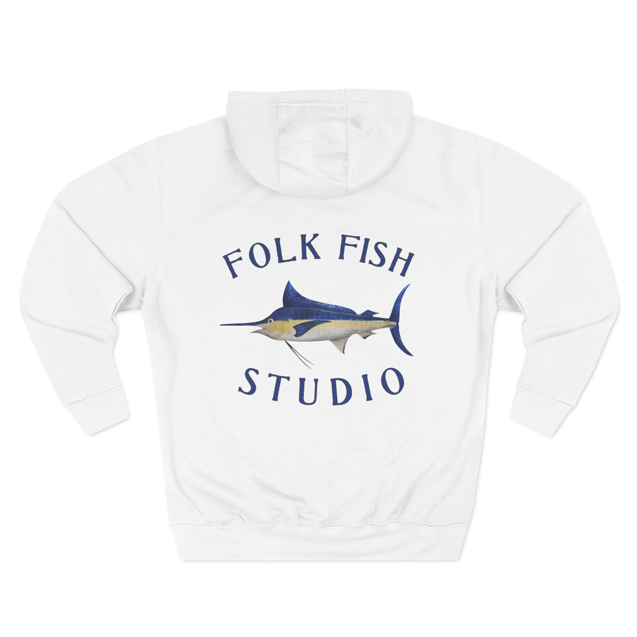 Old Man Marlin Folk Fish Hoodie - Image 6