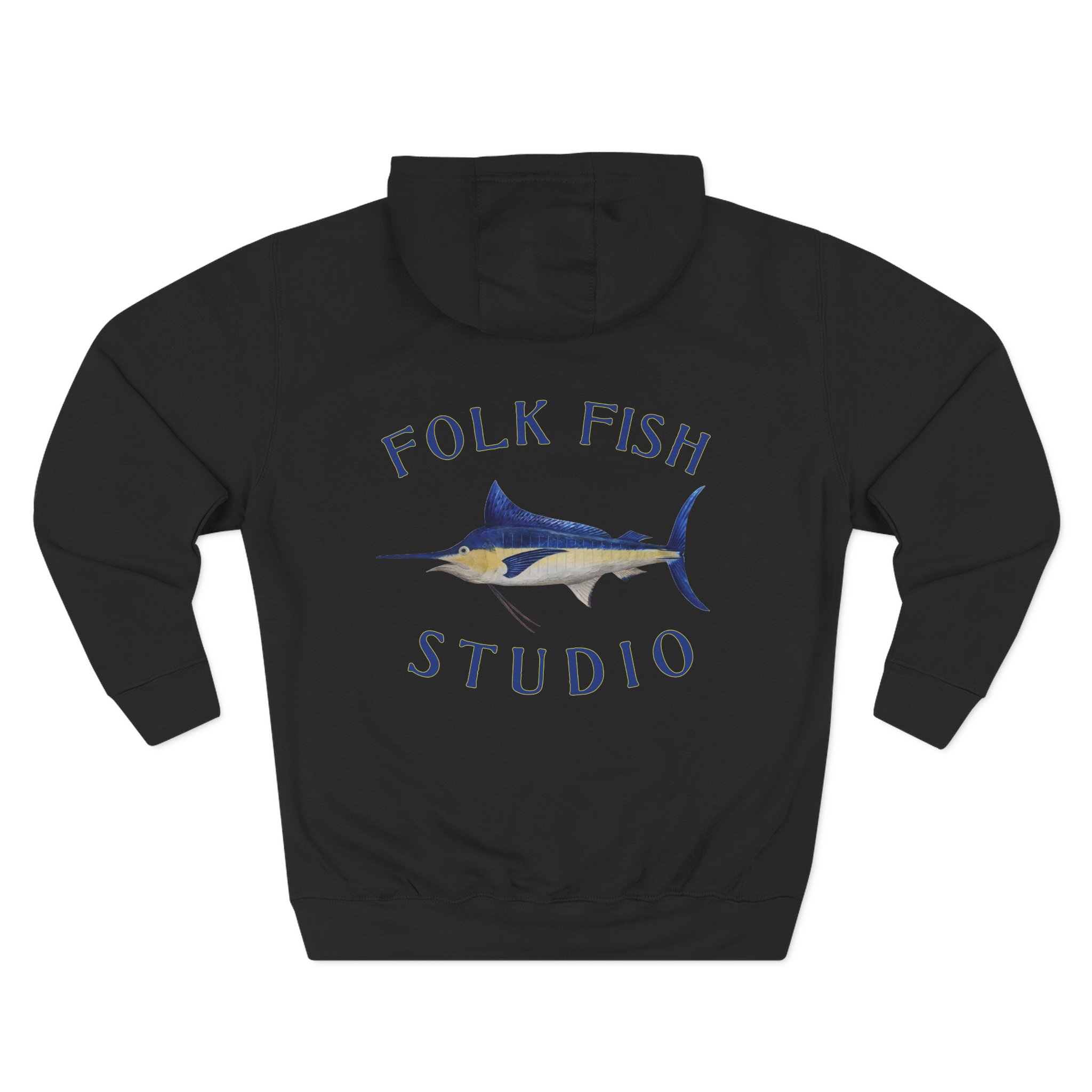 Old Man Marlin Folk Fish Hoodie - Image 12