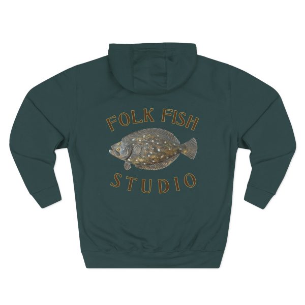 Flounder Pounder Folk Fish Hoodie
