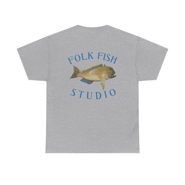 Golden Tile Folk Fish T-Shirt