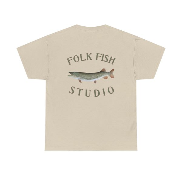 Water Wolf Muskellunge Folk Fish T-Shirt